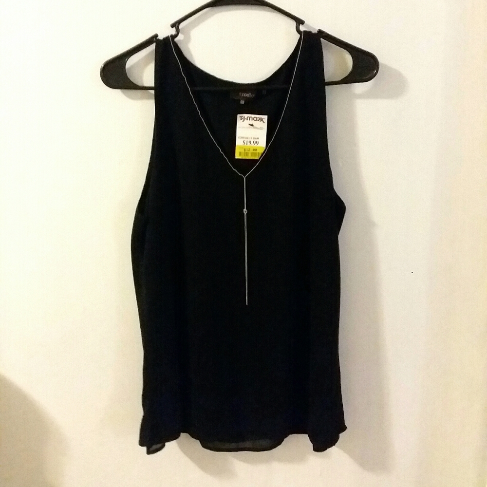 Black tank top